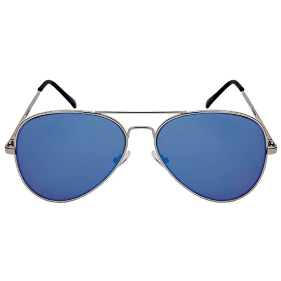 Accessories - NEW Aviator Sunglasses Blue Lens Silver Frames